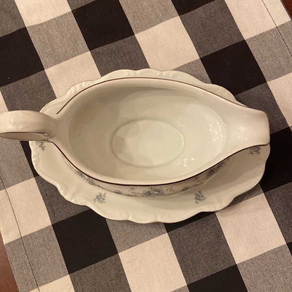 Vintage Johann Haviland Bavaria Germany / Blue Garland / gravy boat - Picture 3 of 5